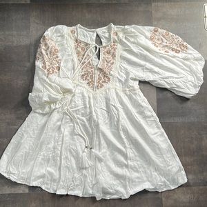 NEVER WORN White boho style dress